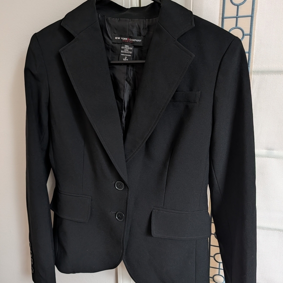 New York & Company Women's Classic Black Blazer - Picture 2 of 3